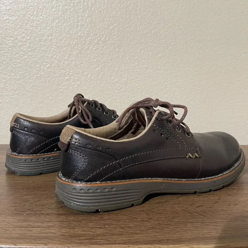 Merrell Dark Brown Leather Oxfords